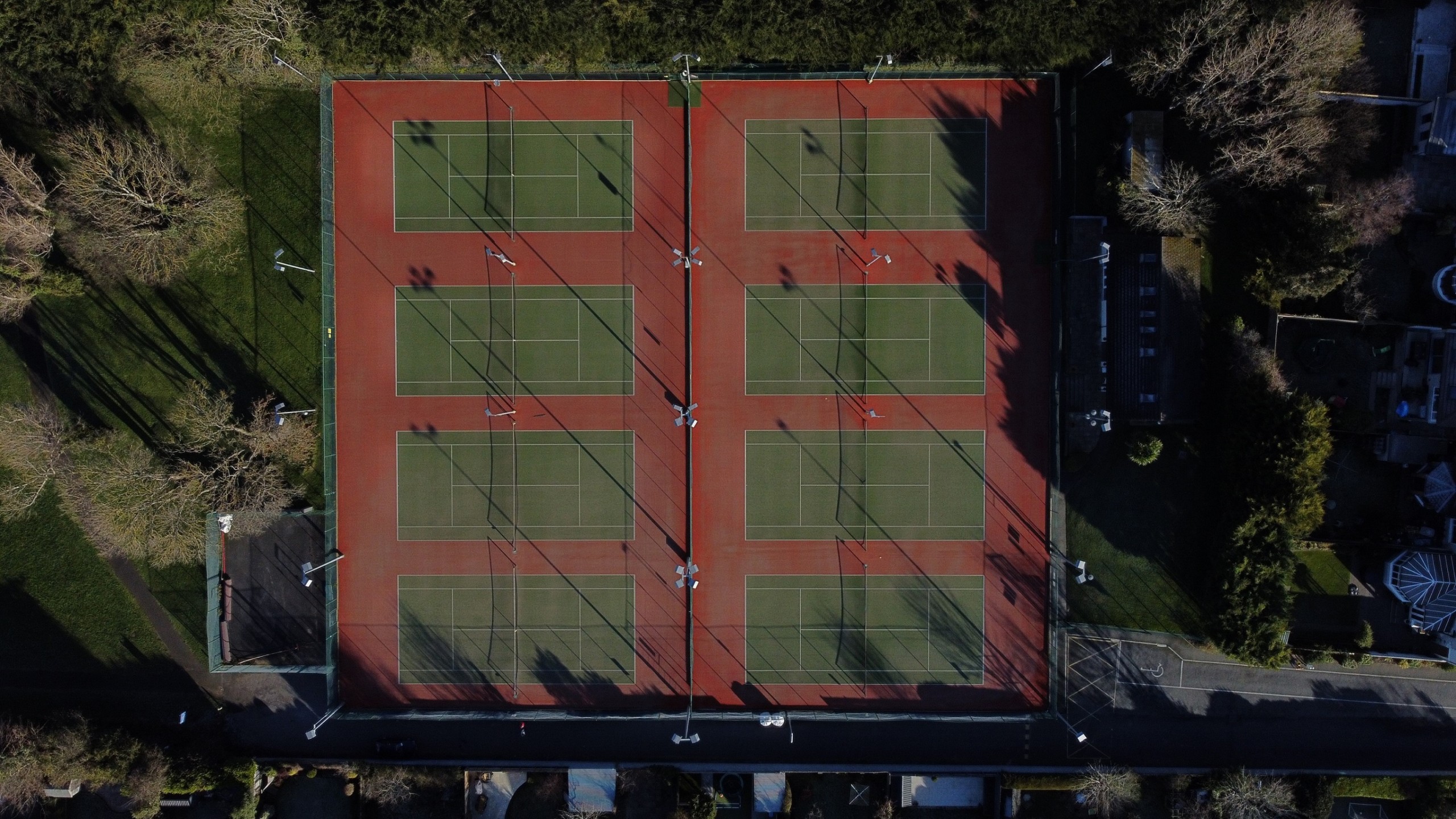 Leopardstown Tennis Club Courts Aerial View